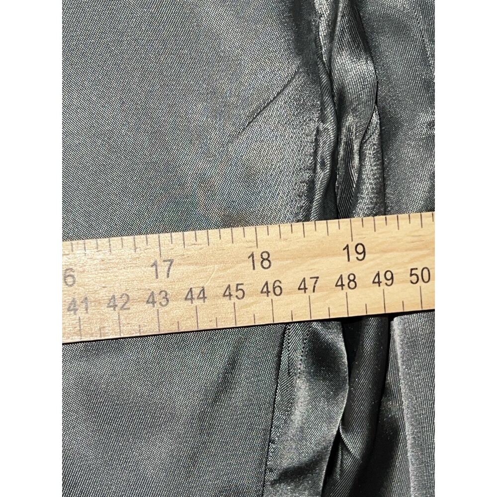 Burberry Gray Multicolor Windowpane Scottish Tweed Blazer Jacket 42R - Picture 11 of 13